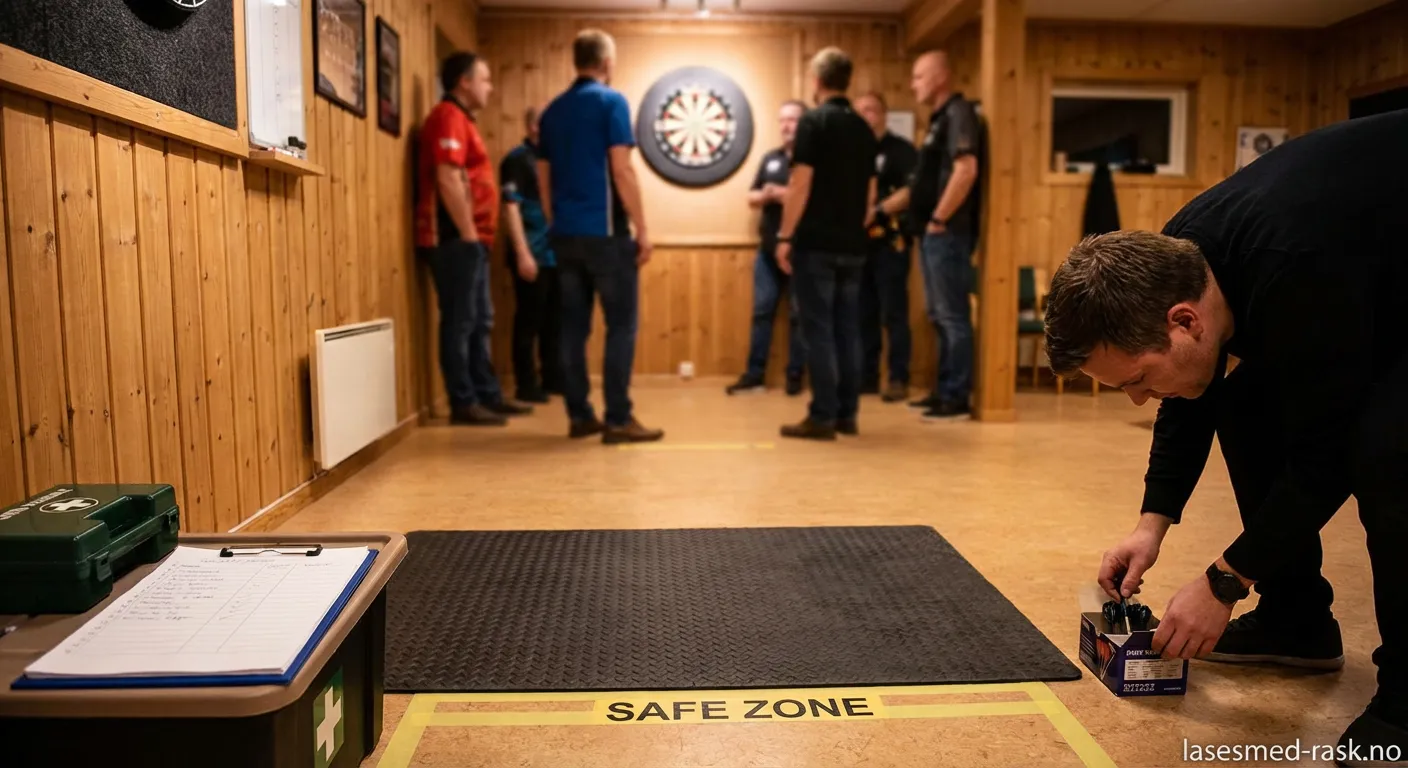 Dartklubb med fokus på sikkerhet og trygge omgivelser