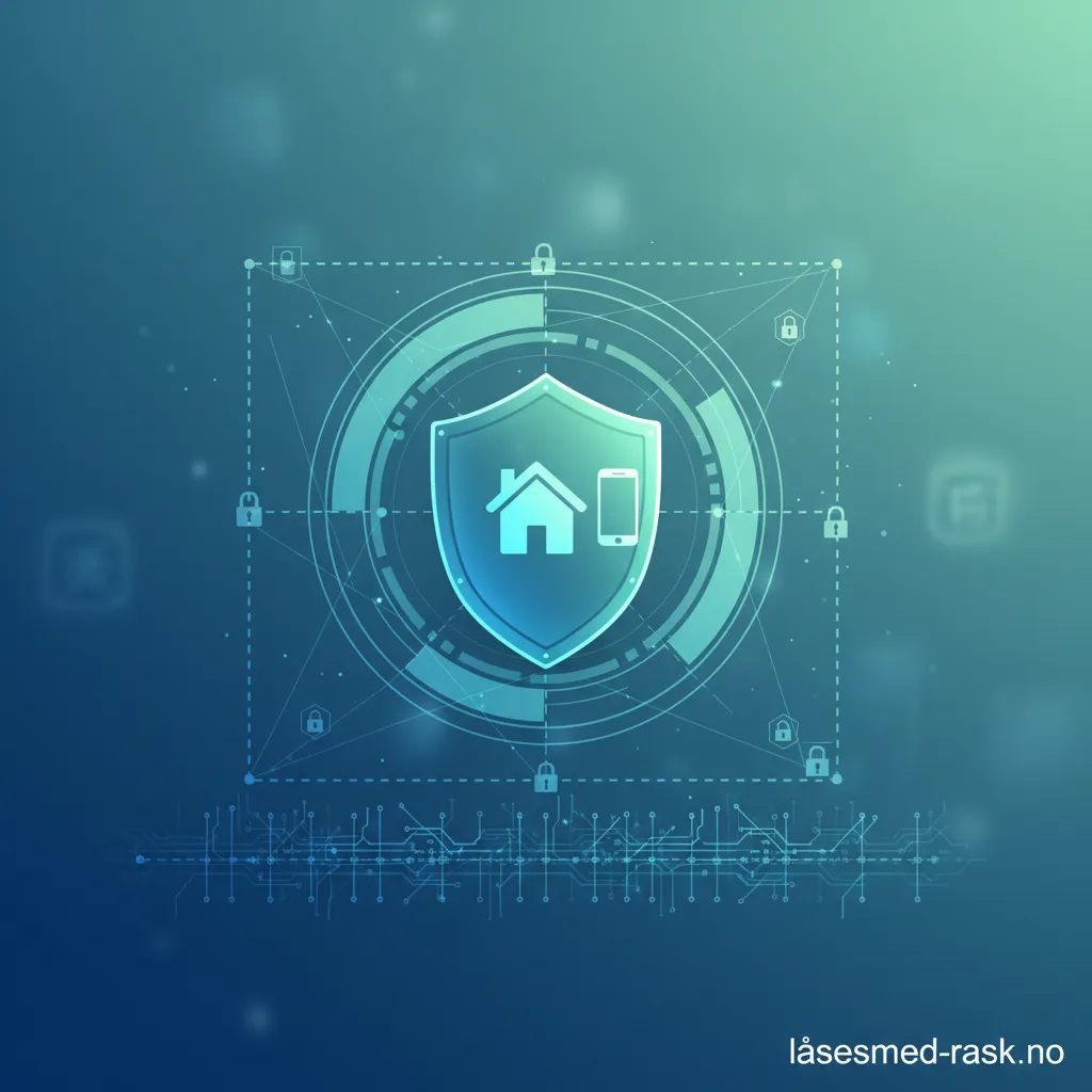 Illustrasjon av geofencing-teknologi på en smarttelefon