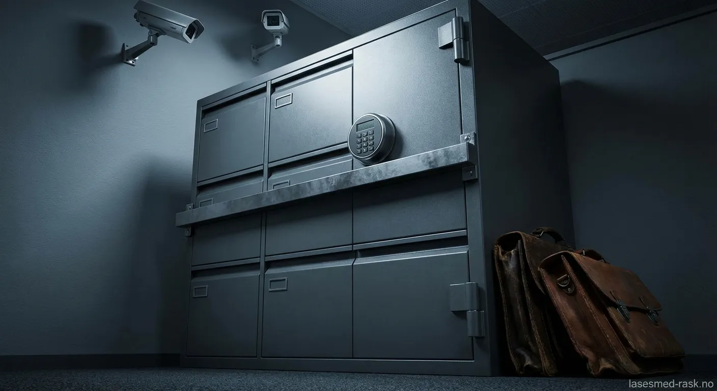 Moderne dokumentskap med elektronisk kodelås for økt sikkerhet